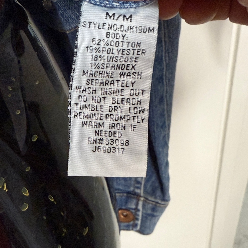Cavalini Denim Collection Women Jacket Size M - Picture 6 of 6